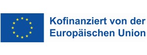 Logo mit Schriftzug: Kofinanziert von der Europaeischen Union